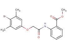 methyl 2-{[(4-bromo-3,5-dimethylphenoxy)acetyl]amino}benzoate