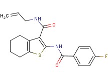 N-allyl-2-[(4-fluorobenzoyl)amino]-4,5,6,7-tetrahydro-1-benzothiophene-3-carboxamide