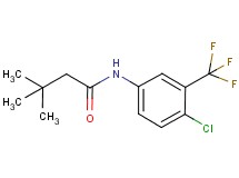 N-[4-chloro-3-(trifluoromethyl)phenyl]-3,3-dimethylbutanamide