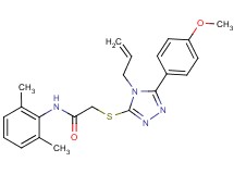 2-{[4-allyl-5-(4-methoxyphenyl)-4H-1,2,4-triazol-3-yl]thio}-N-(2,6-dimethylphenyl)acetamide