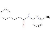 3-cyclohexyl-N-(6-methyl-2-pyridinyl)propanamide
