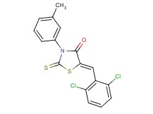 5-(2,6-dichlorobenzylidene)-3-(3-methylphenyl)-2-thioxo-1,3-thiazolidin-4-one