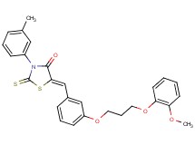 5-{3-[3-(2-methoxyphenoxy)propoxy]benzylidene}-3-(3-methylphenyl)-2-thioxo-1,3-thiazolidin-4-one