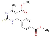 methyl 4-[4-(methoxycarbonyl)phenyl]-6-methyl-2-thioxo-1,2,3,4-tetrahydro-5-pyrimidinecarboxylate