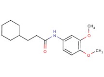 3-cyclohexyl-N-(3,4-dimethoxyphenyl)propanamide