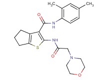 N-(2,4-dimethylphenyl)-2-[(4-morpholinylacetyl)amino]-5,6-dihydro-4H-cyclopenta[b]thiophene-3-carboxamide
