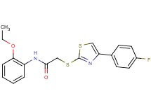 N-(2-ethoxyphenyl)-2-{[4-(4-fluorophenyl)-1,3-thiazol-2-yl]thio}acetamide