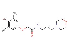 2-(4-bromo-3,5-dimethylphenoxy)-N-[3-(4-morpholinyl)propyl]acetamide