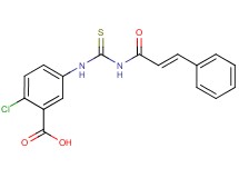 2-chloro-5-{[(cinnamoylamino)carbonothioyl]amino}benzoic acid