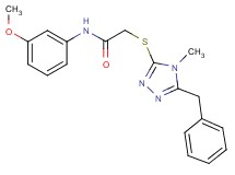 2-[(5-benzyl-4-methyl-4H-1,2,4-triazol-3-yl)thio]-N-(3-methoxyphenyl)acetamide
