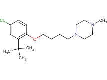 1-[4-(2-tert-butyl-4-chlorophenoxy)butyl]-4-methylpiperazine oxalate