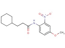 3-cyclohexyl-N-(4-methoxy-2-nitrophenyl)propanamide