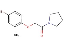 1-[(4-bromo-2-methylphenoxy)acetyl]pyrrolidine