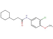 N-(3-chloro-4-methoxyphenyl)-3-cyclohexylpropanamide