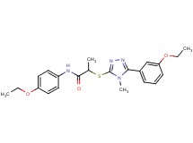 N-(4-ethoxyphenyl)-2-{[5-(3-ethoxyphenyl)-4-methyl-4H-1,2,4-triazol-3-yl]thio}propanamide