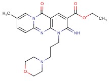 ethyl 2-imino-8-methyl-1-[3-(4-morpholinyl)propyl]-5-oxo-1,5-dihydro-2H-dipyrido[1,2-a:2',3'-d]pyrimidine-3-carboxylate