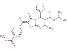 isopropyl 2-[4-(methoxycarbonyl)benzylidene]-7-methyl-3-oxo-5-(2-thienyl)-2,3-dihydro-5H-[1,3]thiazolo[3,2-a]pyrimidine-6-carboxylate