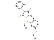 5-(2,4-diethoxybenzylidene)-3-(2-fluorophenyl)-2-thioxo-1,3-thiazolidin-4-one