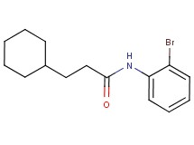 N-(2-bromophenyl)-3-cyclohexylpropanamide