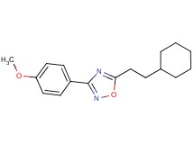 5-(2-cyclohexylethyl)-3-(4-methoxyphenyl)-1,2,4-oxadiazole