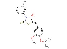 5-(4-isopropoxy-3-methoxybenzylidene)-3-(3-methylphenyl)-2-thioxo-1,3-thiazolidin-4-one