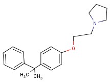 1-{2-[4-(1-methyl-1-phenylethyl)phenoxy]ethyl}pyrrolidine