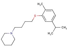 1-[4-(5-isopropyl-2-methylphenoxy)butyl]piperidine oxalate