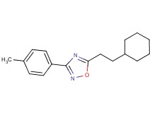 5-(2-cyclohexylethyl)-3-(4-methylphenyl)-1,2,4-oxadiazole