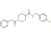 N-(4-chlorobenzyl)-1-(phenylacetyl)-4-piperidinecarboxamide