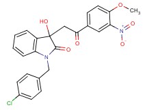 1-(4-chlorobenzyl)-3-hydroxy-3-[2-(4-methoxy-3-nitrophenyl)-2-oxoethyl]-1,3-dihydro-2H-indol-2-one