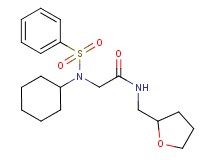 N~2~-cyclohexyl-N~2~-(phenylsulfonyl)-N~1~-(tetrahydro-2-furanylmethyl)glycinamide