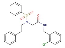 N~1~-(2-chlorobenzyl)-N~2~-(2-phenylethyl)-N~2~-(phenylsulfonyl)glycinamide