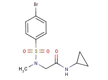 N~2~-[(4-bromophenyl)sulfonyl]-N~1~-cyclopropyl-N~2~-methylglycinamide