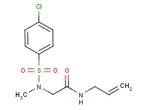 N~1~-allyl-N~2~-[(4-chlorophenyl)sulfonyl]-N~2~-methylglycinamide