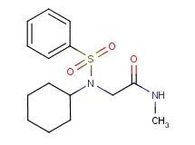 N~2~-cyclohexyl-N~1~-methyl-N~2~-(phenylsulfonyl)glycinamide