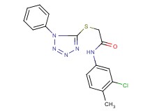 N-(3-chloro-4-methylphenyl)-2-[(1-phenyl-1H-tetrazol-5-yl)thio]acetamide