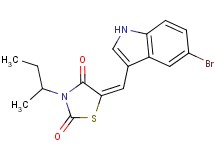 5-[(5-bromo-1H-indol-3-yl)methylene]-3-sec-butyl-1,3-thiazolidine-2,4-dione