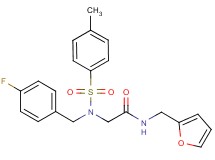 N~2~-(4-fluorobenzyl)-N~1~-(2-furylmethyl)-N~2~-[(4-methylphenyl)sulfonyl]glycinamide