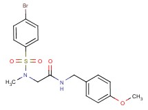 N~2~-[(4-bromophenyl)sulfonyl]-N~1~-(4-methoxybenzyl)-N~2~-methylglycinamide