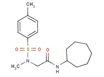 N~1~-cycloheptyl-N~2~-methyl-N~2~-[(4-methylphenyl)sulfonyl]glycinamide