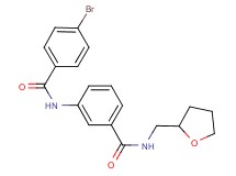 3-[(4-bromobenzoyl)amino]-N-(tetrahydro-2-furanylmethyl)benzamide
