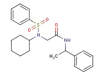 N~2~-cyclohexyl-N~1~-(1-phenylethyl)-N~2~-(phenylsulfonyl)glycinamide