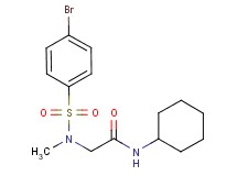 N~2~-[(4-bromophenyl)sulfonyl]-N~1~-cyclohexyl-N~2~-methylglycinamide