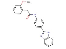 N-[4-(1H-benzimidazol-2-yl)phenyl]-2-(2-methoxyphenyl)acetamide