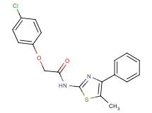 2-(4-chlorophenoxy)-N-(5-methyl-4-phenyl-1,3-thiazol-2-yl)acetamide