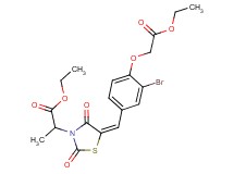 ethyl 2-{5-[3-bromo-4-(2-ethoxy-2-oxoethoxy)benzylidene]-2,4-dioxo-1,3-thiazolidin-3-yl}propanoate