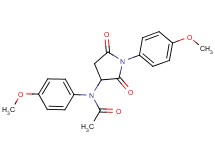 N-(4-methoxyphenyl)-N-[1-(4-methoxyphenyl)-2,5-dioxo-3-pyrrolidinyl]acetamide