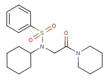 N-cyclohexyl-N-[2-oxo-2-(1-piperidinyl)ethyl]benzenesulfonamide