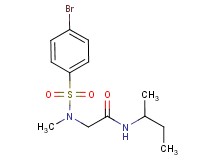 N~2~-[(4-bromophenyl)sulfonyl]-N~1~-(sec-butyl)-N~2~-methylglycinamide