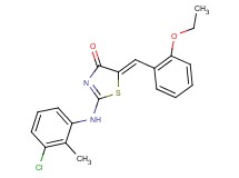 2-[(3-chloro-2-methylphenyl)amino]-5-(2-ethoxybenzylidene)-1,3-thiazol-4(5H)-one